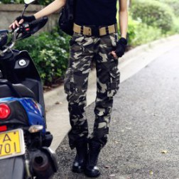 Military Style Casual Camouflage Pants