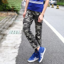 Men's Causal Camouflage Cargo Pants