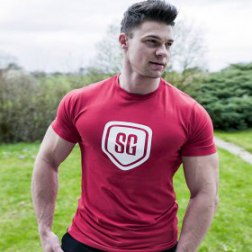 Men's Short Sleeve gym Workout Fitness T shirt