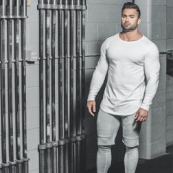 Men's Causal Stretchy Long Sleeves Top