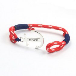 Hope Red Anchor Bracelet