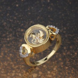 Gold Plated Heart Sides Ring