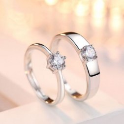 Marry Me S925 Silver Crystal Rings