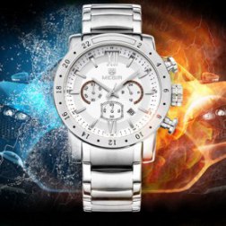 Men's Multi-functional Watch Fashion Waterproof Stainless Steel Watch