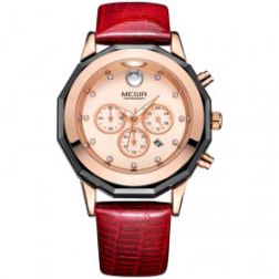 Fashion Watch Multi-functional Waterproof Crystal Ladies Watch