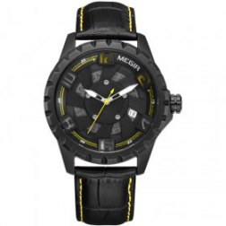 Men's watch waterproof hollow dial watch