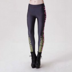 Women's Letter Printed Yoga Pants Running Tights