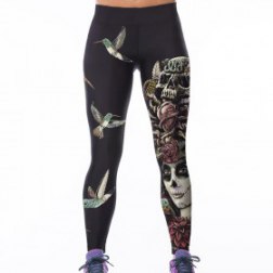 Printed High Waist Elastic Legging Running Fitness Pants Yoga Pants