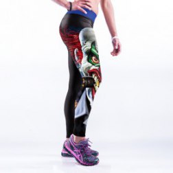 Monster 3D Digital Printed Elastic Legging Running Fitness Pants Yoga Pants