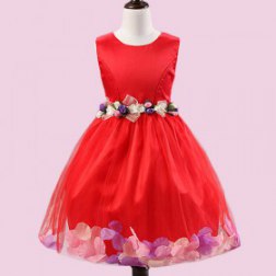 Cute Princess Big Petals Girls Dresses