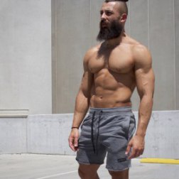 Men's Casual Elastic Shorts with Pockets