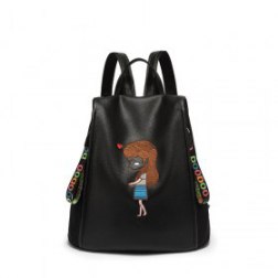 Women's Embroidered Backpack Bag Travel School Backpacks Bag