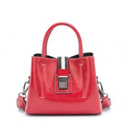 Women's Contrast Color Handbag Shoulder Messenger Bag