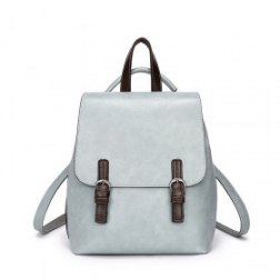 PU Leather Backpack Book Bag Casual Rucksack