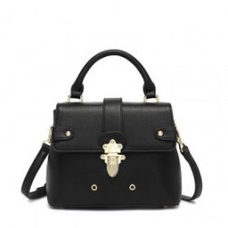 Women's Metal Buckle Shoulder Messenger Handbag