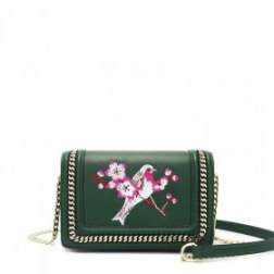 Embroidered Shoulder Messenger Bag