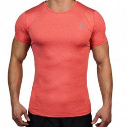 Men's Quick Dry Solid Color Gym Sport Tight T-shirt