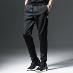 Men's Zipper Pocket Sweatpants Casual Trousers