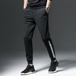 Men's Casual Sweatpants Pocket Beam Foot Trousers