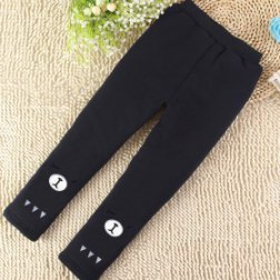 Girls Cotton Bottoms Trousers Thicken Warm Leggings Lined Pants