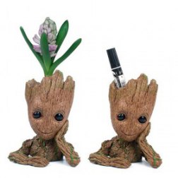 Fashion Galaxy Flower Pot Baby Groot Guardians Action Figures Cute Fashion Toy Pencil Pot Best New Year's Eve Gifts For Kids