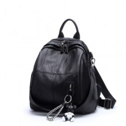 PU Leather Shoulder Bag Casual Backpack