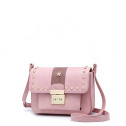 Women's Shoulder Bags PU Rivet Decoration Messenger Bag