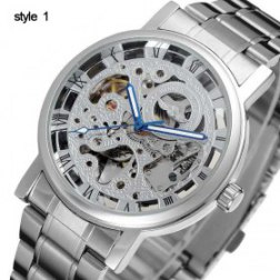 Men's Stainless Steel Waterproof Mechanical Watch Sport Watch