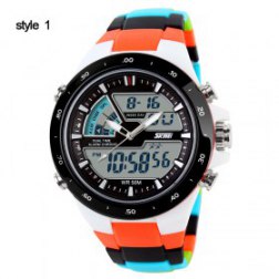 Men's Watch Silicone Band  Outdoor Sport Watch Electronic Watch