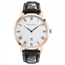 Men's Classic Watches Leather Strap Simple Dial Date Analogue Display Wrist Watch