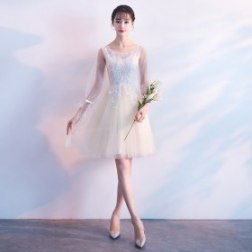 Sexy Elegant Round Neck Evening Dress