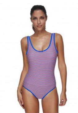 Women's One Piece Sexy Striped Pattern Bathing Suits
