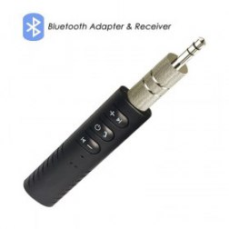 Universal 3.5mm jack Bluetooth Car Kit Hands free Music Audio Receiver