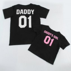 Family Matching Clothes Father Daughter T Shirt DADDY'S GIRL