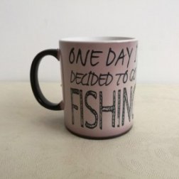 Go Fishing Dad Birthday Gifts Father's Day Heat Sensitive Black Color Changing