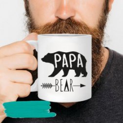 Dad Mug Papa Bear Mugs Coffee Mug Fathers Day Papa Bear Cup