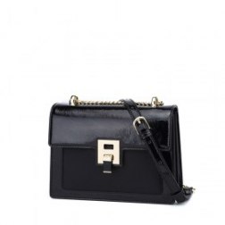 PU Leather Crossbody Bag Buckle Style Shoulder Bag Purse Handbag