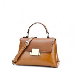 PU Leather Metal Buckle Shoulder Bag Tote Bag