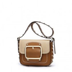 Women's PU Leather Rivets Shoulder Bag