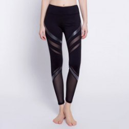 Women's Yoga Pants Workout Running Leggings With Mesh