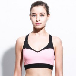 Contrast Color Elasticity Yoga Sport Bra