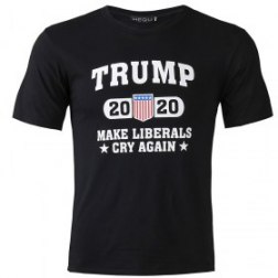 Men's 3D Printing Re Elect Trump Pence 2020 Tees Shirt Short Sleeve T Shirt