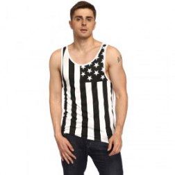 Men's Tank Top American Flag Stripes And Stars Graphic Print Muscle Tee Singlet