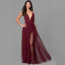 Sexy V-neck Backless Sleeveless Dress