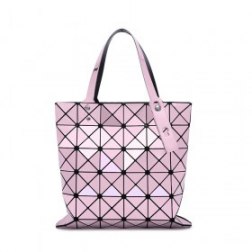 Women's PU Leather Geometric Diamond Split Joint Shoulder Bag Top Handle Bag