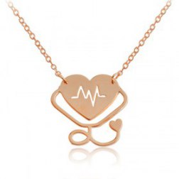Pendant Personality Love Stethoscope Pendant Necklace For Womens