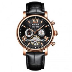 Men's Watch Leather Watch Belt Hollow Mechanical Watch