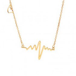 Electrocardiogram Rhythm Heart Beat Pendant Necklace