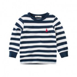 Baby Boy's Stripes Pullover Long Sleeves Top