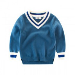 Baby Boy's Pullover V-Neck Casual Knit Sweater